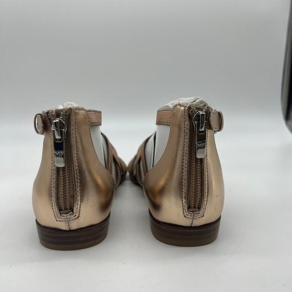 Marc Fisher Cross Weave Stretch Sandals Size 6 M Rose Gold - Picture 9 of 10